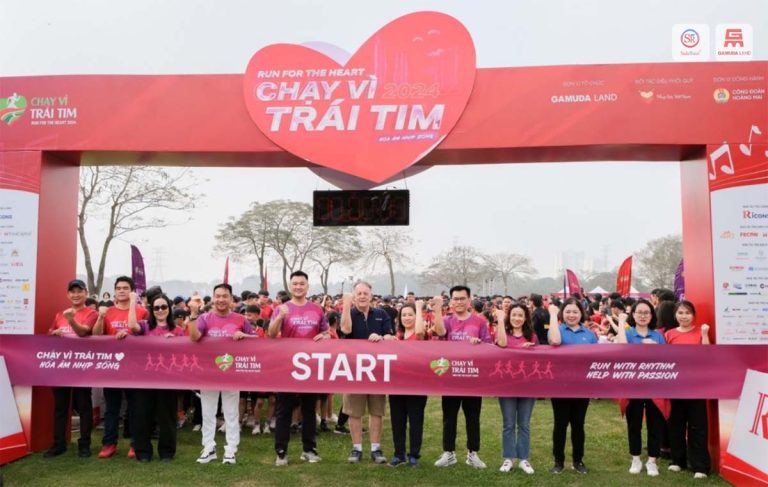 hon 5000 nguoi tham gia giai chay vi trai tim gamuda land